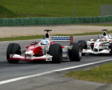 Mika Salo driving the Toytoa TF102