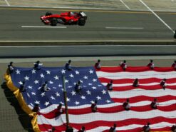 Michael Schumacher, Ferrari F2004 USA flag
