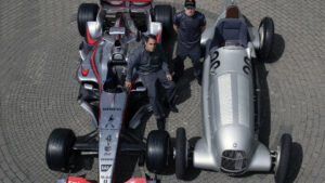 Juan Pablo Montoya & Kimi Raikonnen McLaren Mercedes F1