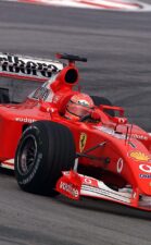 Vettel and Barrichello drove Schumacher’s Ferrari F2002 at Monza
