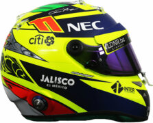 2017 Sergio Perez helmet|