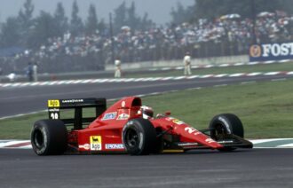 Jean Alesi, Ferrari 642 / 2 V12 .. 1991 Grand Prix von Mexiko