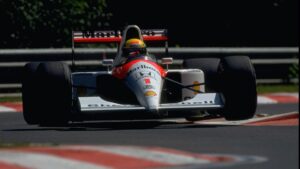 Ayrton Senna driving the McLaren MP4-6 Honda (1991)