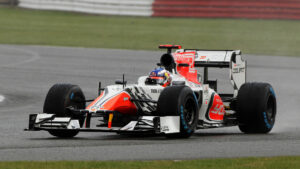 Daniel Ricciardo's first race at 2011 British F1 GP driving the HRT F111