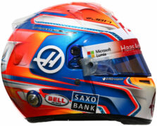 Romain Grosjean helmet 2016