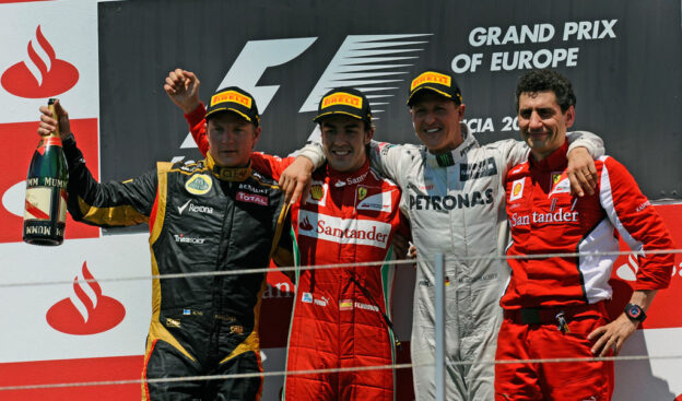 Alexander Wurz: Comeback been bad for Schumacher but good for F1 1 Podium Valencia 2012