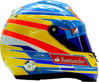 2012 Fernando Alonso helmet