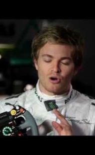 Volante Mercedes 2012 F1 con Nico Rosberg