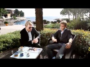 Nico Rosberg meets Mika Häkkinen: driving in a SLS AMG through the streets of Monaco before GP 2012