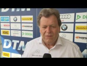 Nico Rosberg at DTM opener 2012: To drive Fangios 1955 silver arrow