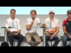 Fan event mit Glock, Hulkenberg, Rosberg und Schum