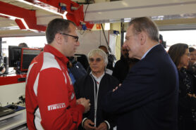 Domenicali, Ecclestone and Rogge British Grand Prix 2012