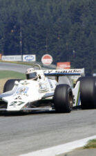Alan Jones, Williams FW07-Ford leads John Watson's McLaren M26. 1979 Austrian GP, Osterreichring