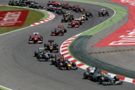 Catalunya circuit 1st and second corner