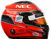 2017 Esteban Ocon helmet