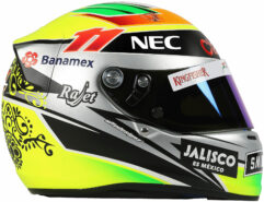 2015 Sergio Perez helmet
