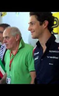 Bruno Senna Receives the Lorenzo Bandini Trophy