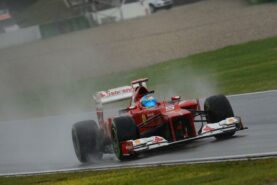 Fernando Alonso F2012 wet