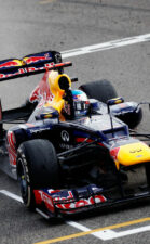 Sebastian Vettel driving the Red Bull RB8 (2012)
