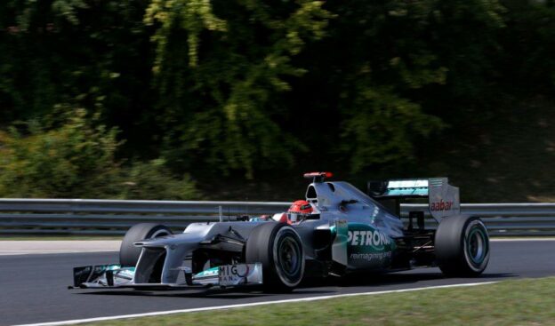 Michael Schumacher rough crash 2010 Abu Dhabi 1 Michael Schumacher driving the Mercedes W03 (2012)