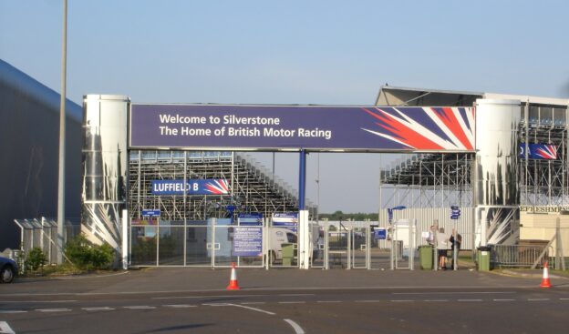 Three 2014 F1 cars already testing on circuits on Friday 1 Silverstone Entrance