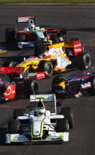 First corner incedent 2009 Australia F1 GP
