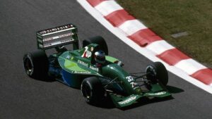Michael Schumacher driving the Jordan