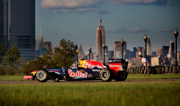 2014 New Jersey track work stil on progress 1 Red Bull David Coulthard New Jersey