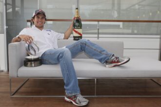 Sergio Perez after 2nd place Monza