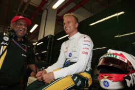 Heikki Kovalainen and Tony Fernandez