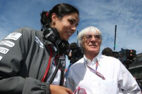 Monisha Kaltenborn and Bernie Ecclestone