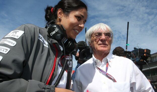 Ecclestone: Interlagos F1 circuit needs plastic surgery 1 Monisha Kaltenborn and Bernie Ecclestone