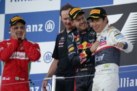 2012 F1 GP of Japan podium