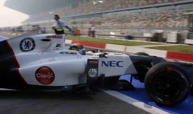 Sauber looks ahead to first test of 2013 1 Esteban Gutierrez debuts India Sauber