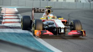 Narain Karthikayan HRT Abu Dhabi 2012