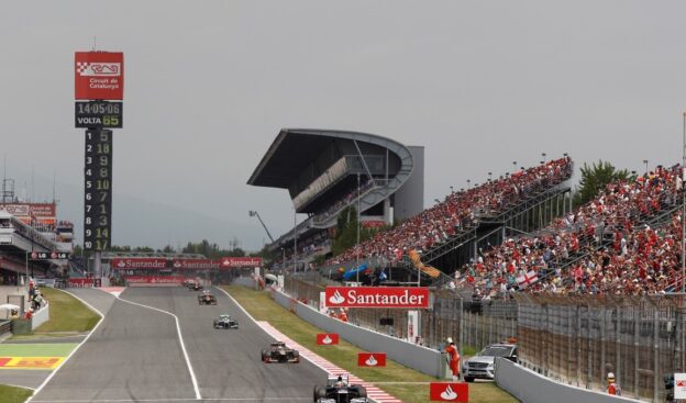 Lotus surprised about no soft tyre for Spanish F1 GP 1 Main striaght Spanish Catalunya circuit