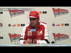 Fernando Alonso conferencia de prensa en Wrooom! 2013