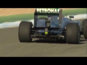 ขับครั้งแรก Lewis Hamilton Mercedes W04 F1 รถ