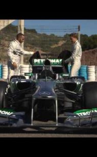 2013 F1 Launch Mercedes W04 car event