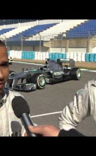 2013 interview Lewis Hamilton launch Mercedes W04 F1 car