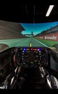 Mercedes F1 Simulator Behind the Scenes footage