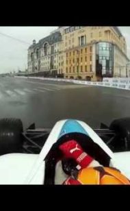 Чемпионат FIA Formula E: бортовое видео в Москве