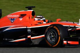 Max Chilton testing the Marussia MR02