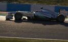 Lewis Hamilton driving the Mercedes W04 at Jerez during wintertest