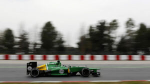 Giedo van der Garde driving the Caterham CT03 (2013)