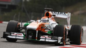 Adrian Sutil testing the Force India VJM06 in Barcelona