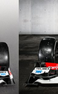 Sauber C32 F1 Auto überrascht mit geschrumpften Seitenkästen