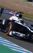 2013 Williams FW35 F1 car has vanity panel on nose