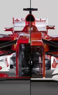 เฟอร์รารี่ F138 และ F2012 F1 เปรียบเทียบรูปถ่ายรถยนต์