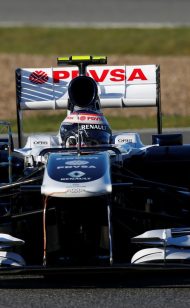 Уильямс возвращается в 2012 год F1 нос и крыло для Гран-при Монако